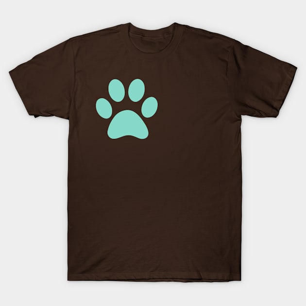 Dog Paw T-Shirt by dannydeegan